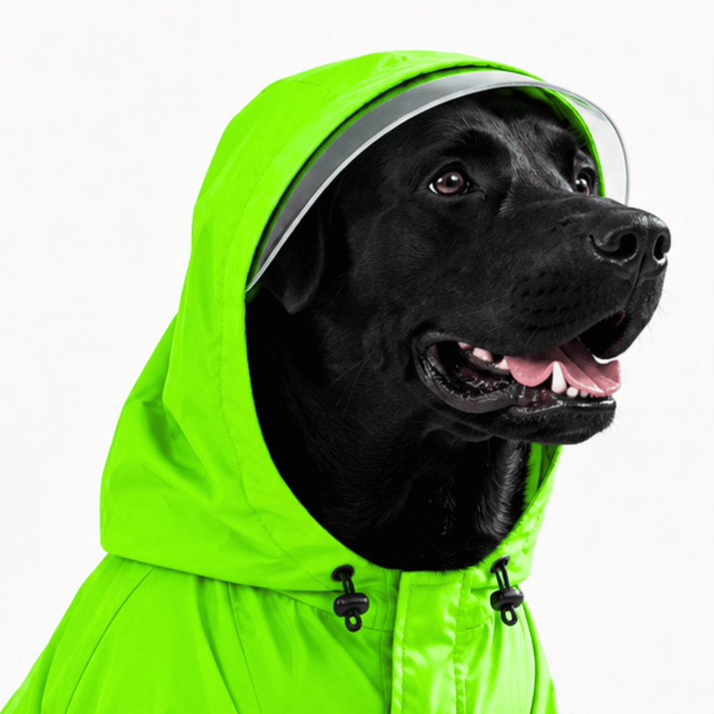 SFT Matt Neon Dog Raincoat