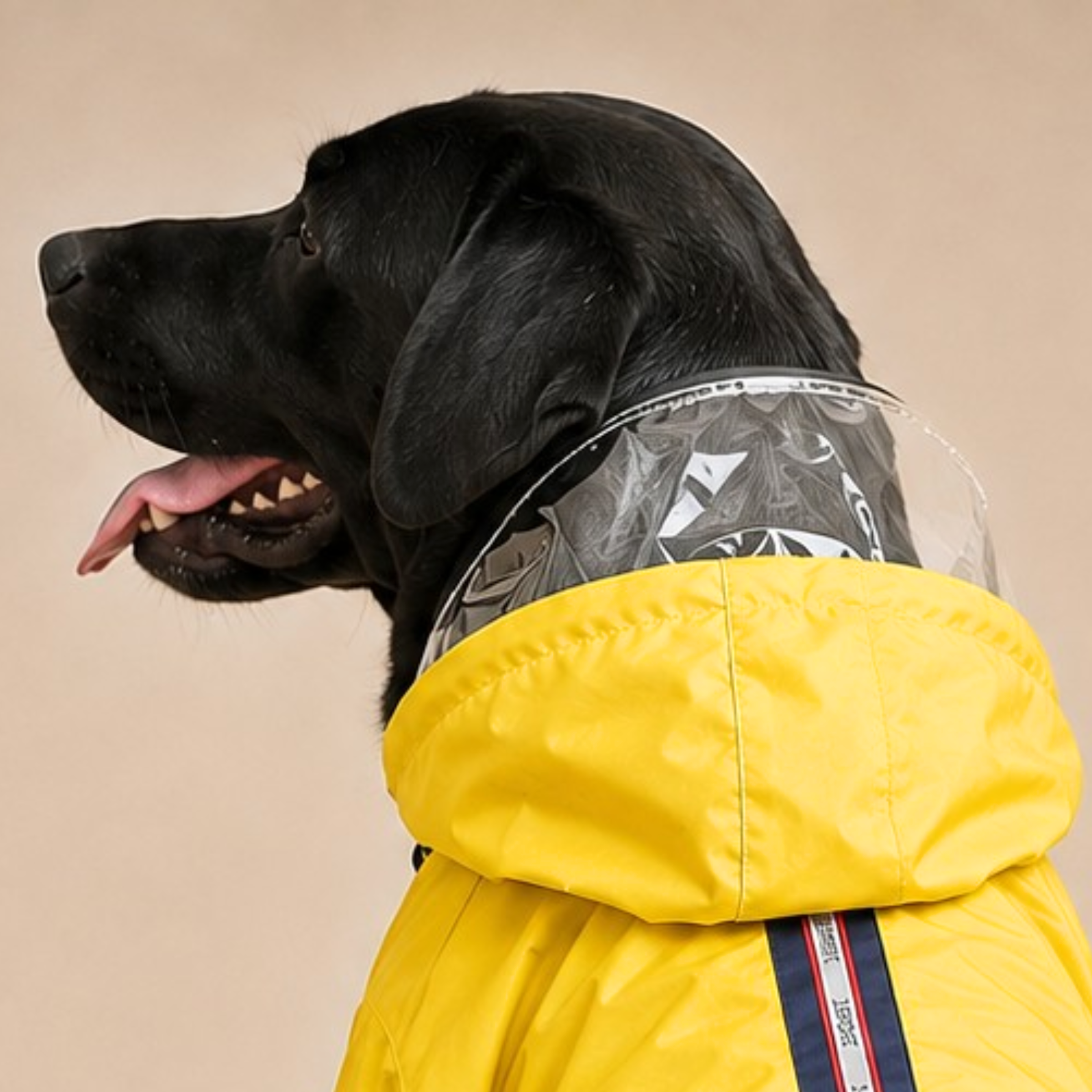 SFT Matt Yellow Dog Raincoat