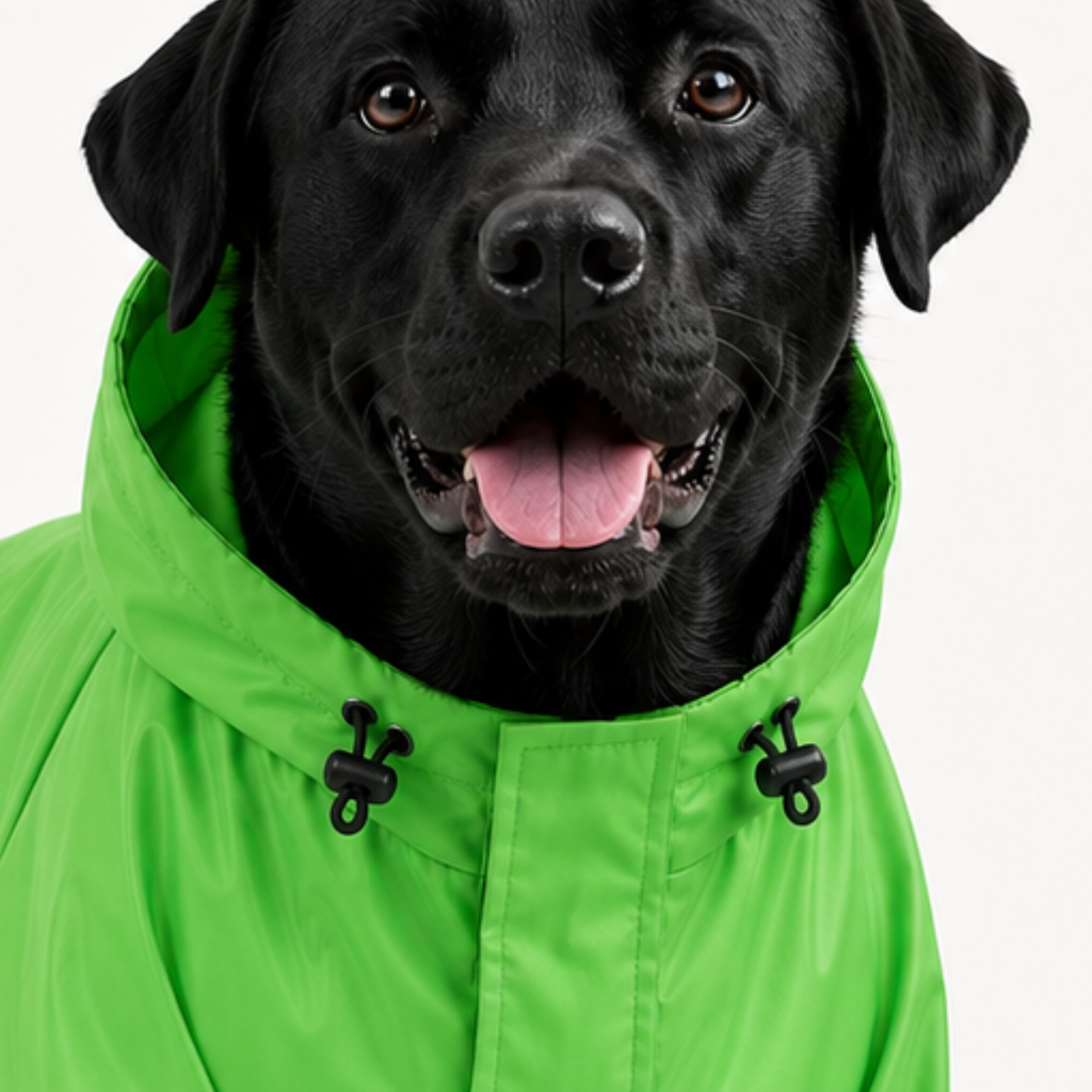 SFT Matt Neon Dog Raincoat