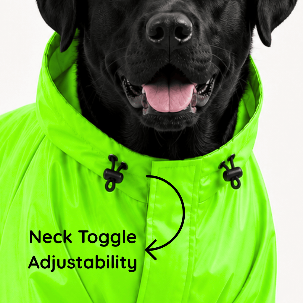 SFT Matt Neon Dog Raincoat