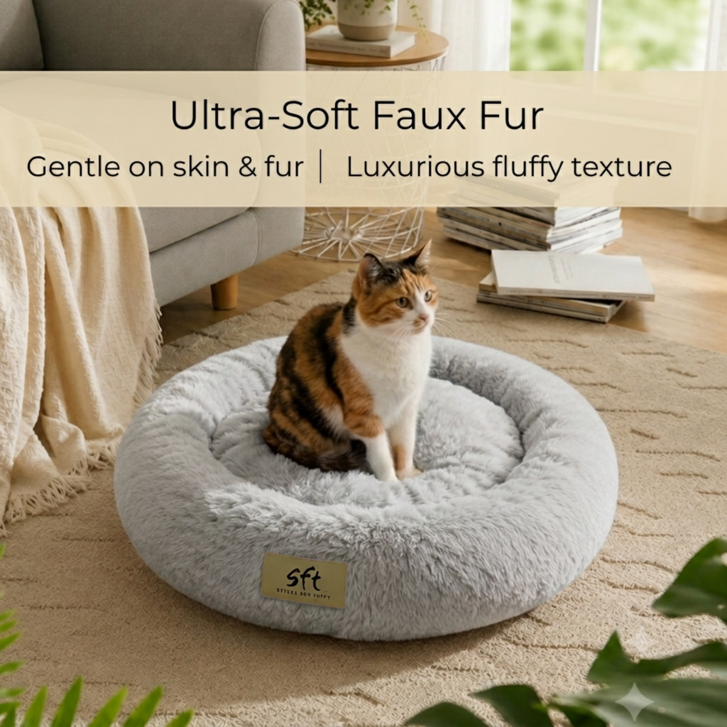 SFT CloudNest Donut Bed - Gray