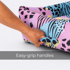 SFT Wildmark Retreat Dog Lounger Bed – Wild Print, Washable Cover