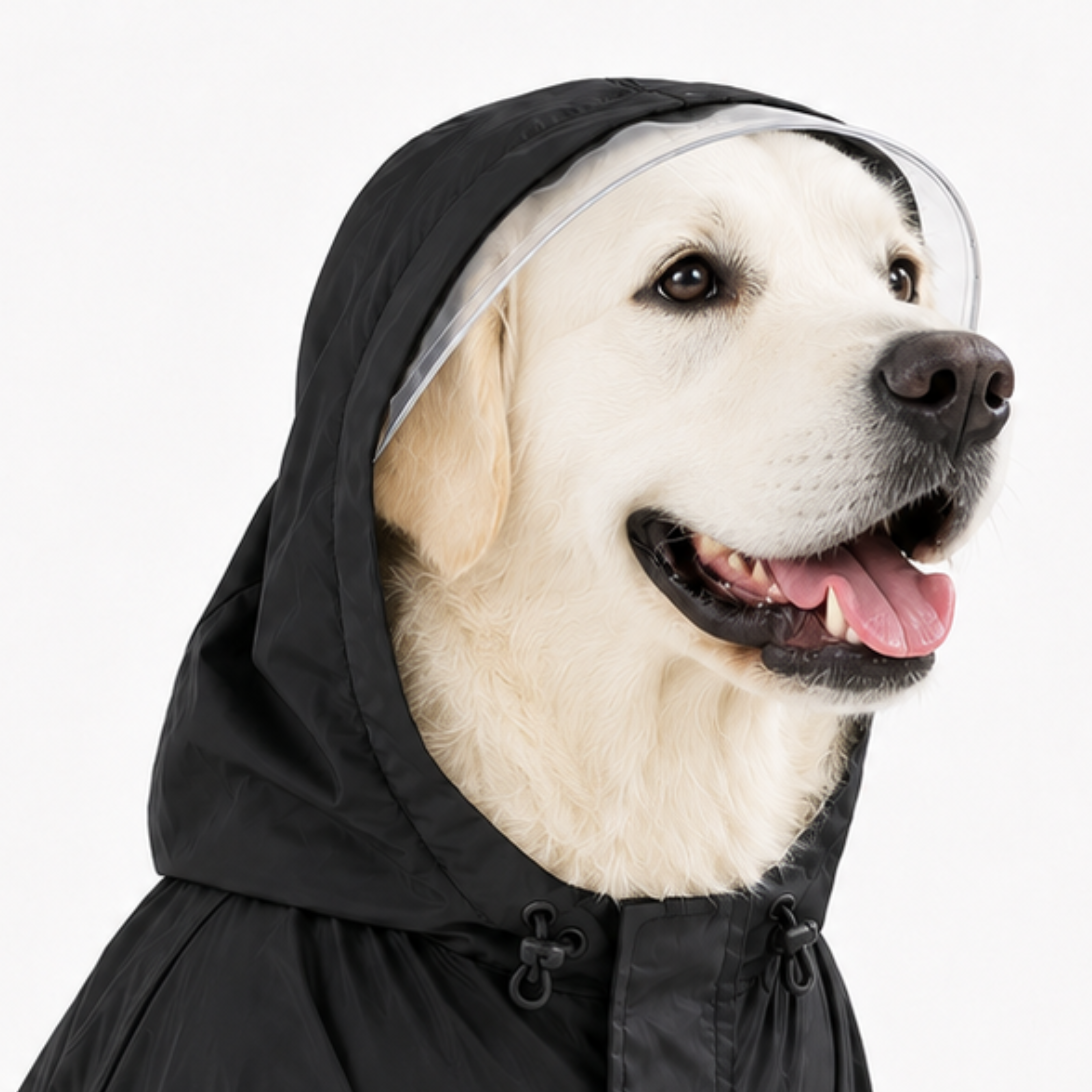 SFT Matt Black Dog Raincoat