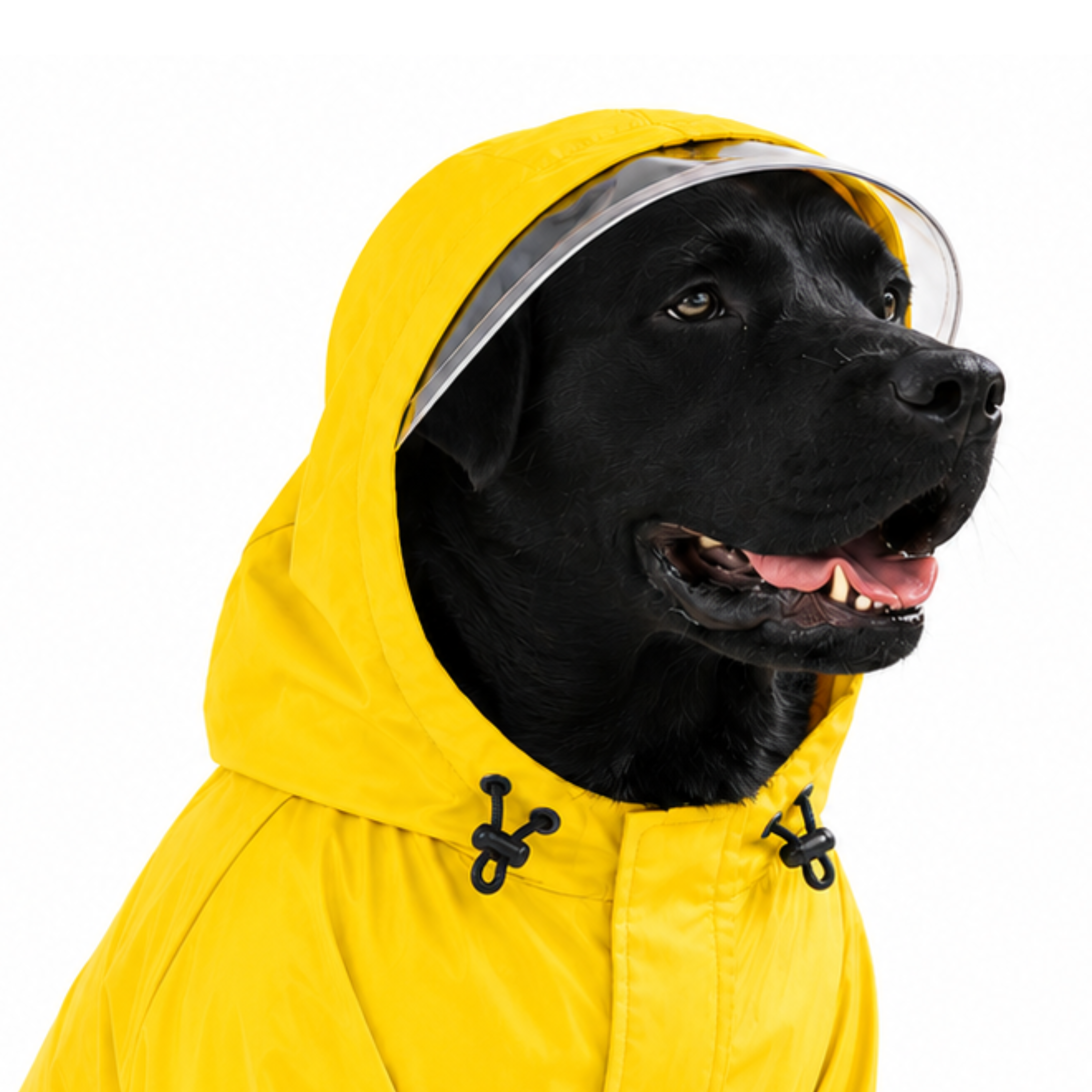 SFT Matt Yellow Dog Raincoat