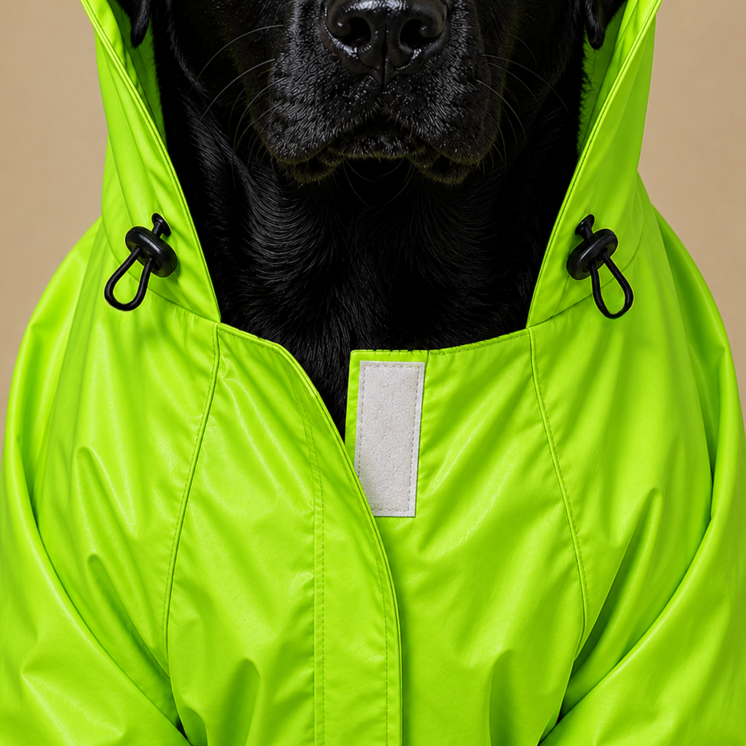 SFT Matt Neon Dog Raincoat