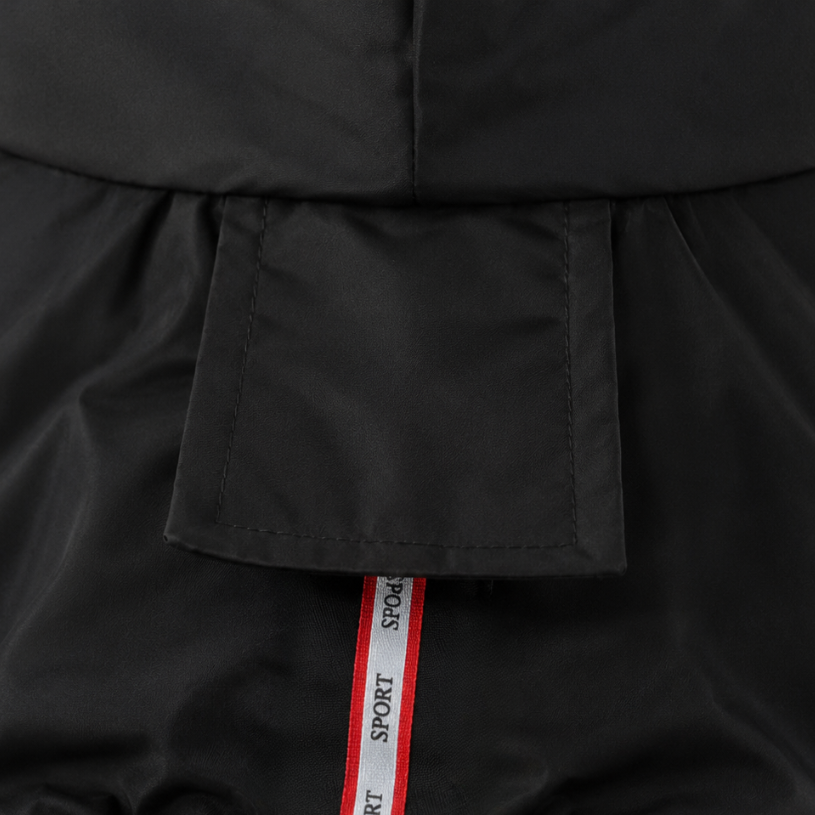 SFT Matt Black Dog Raincoat