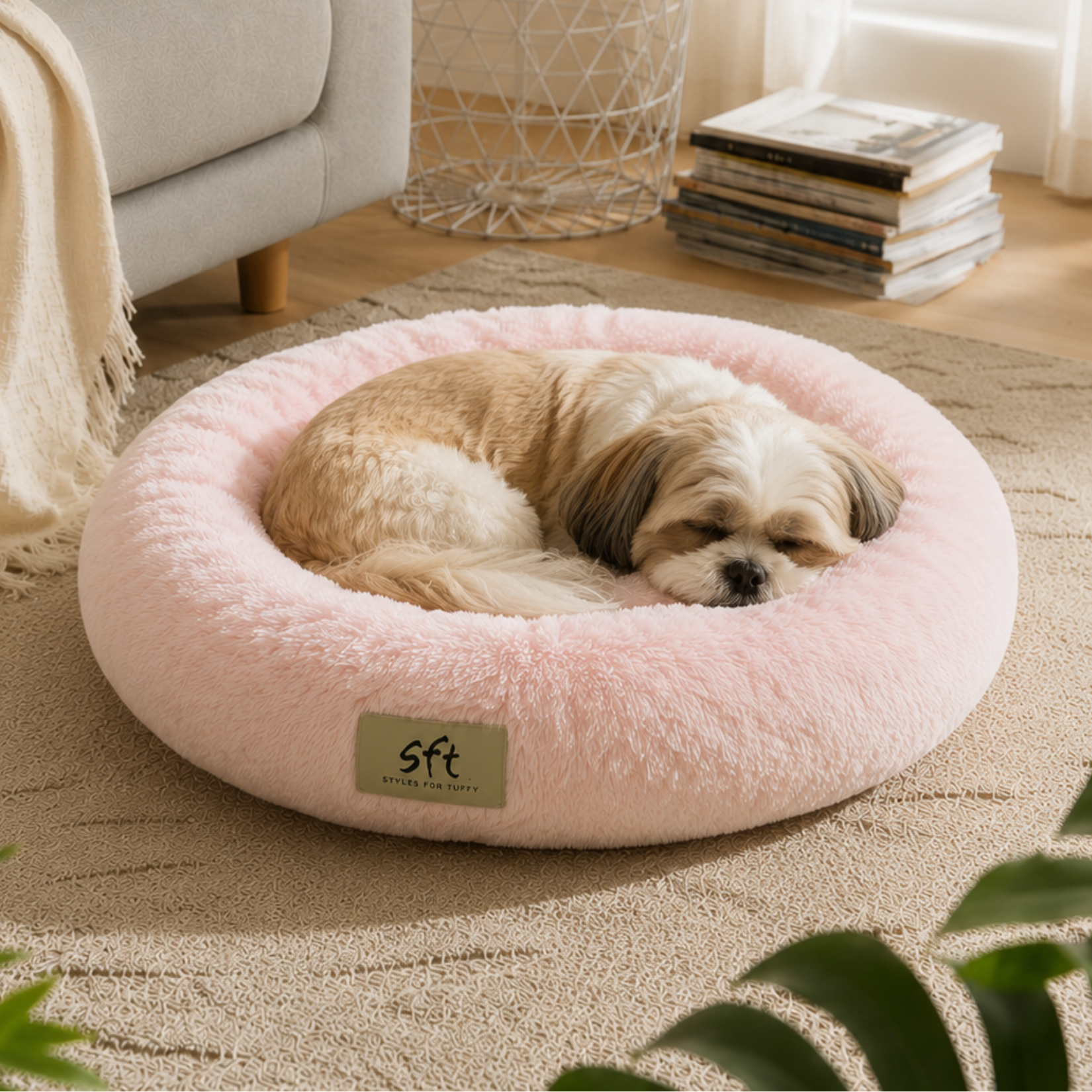 SFT CloudNest Donut Bed - peach