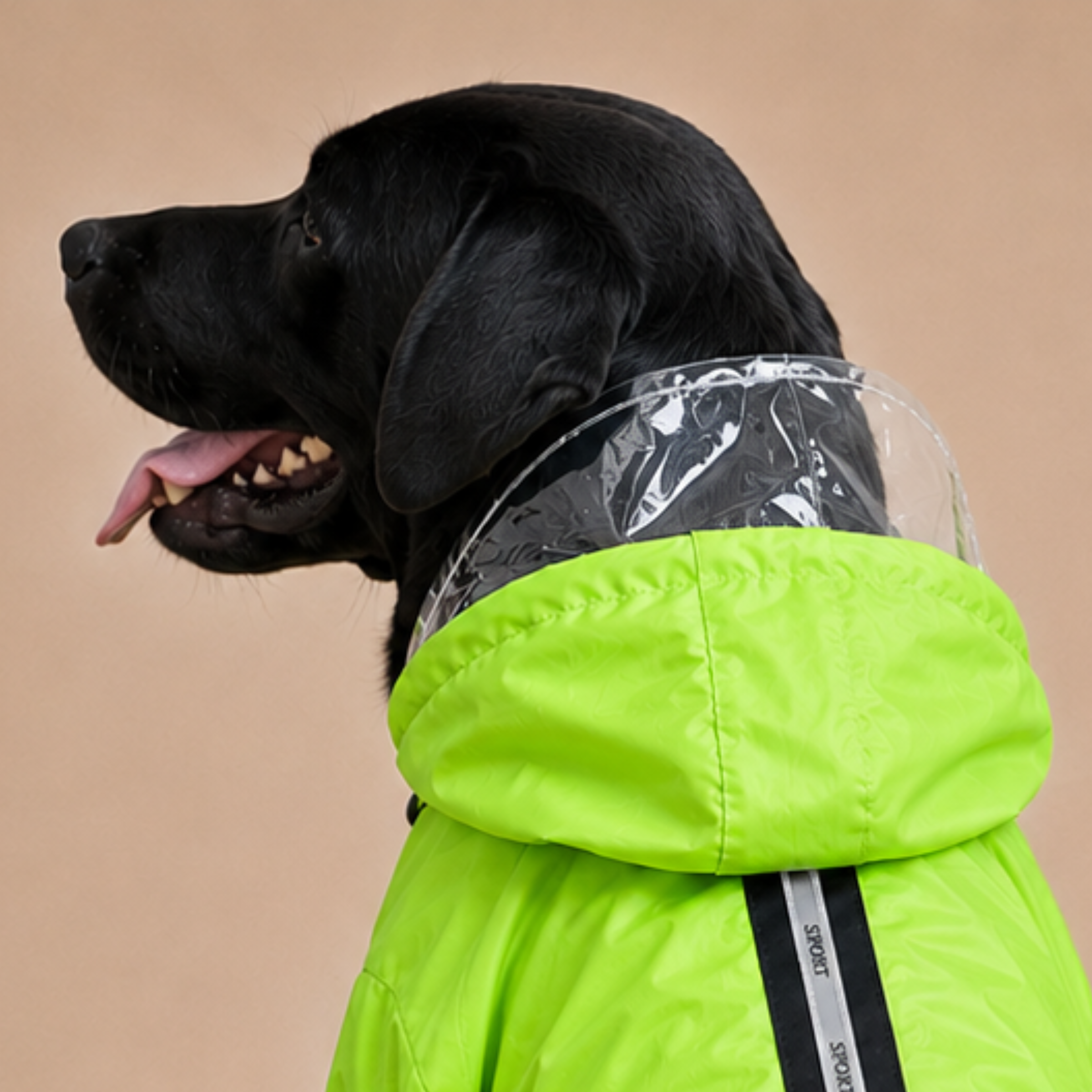 SFT Matt Neon Dog Raincoat