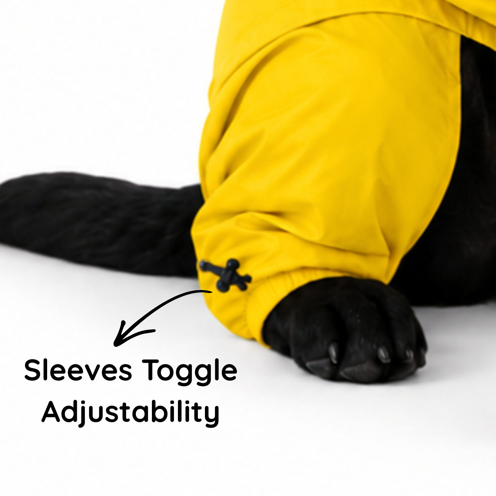 SFT Matt Yellow Dog Raincoat