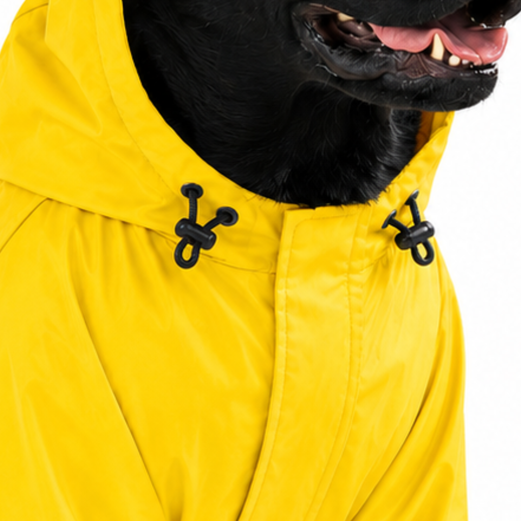 SFT Matt Yellow Dog Raincoat