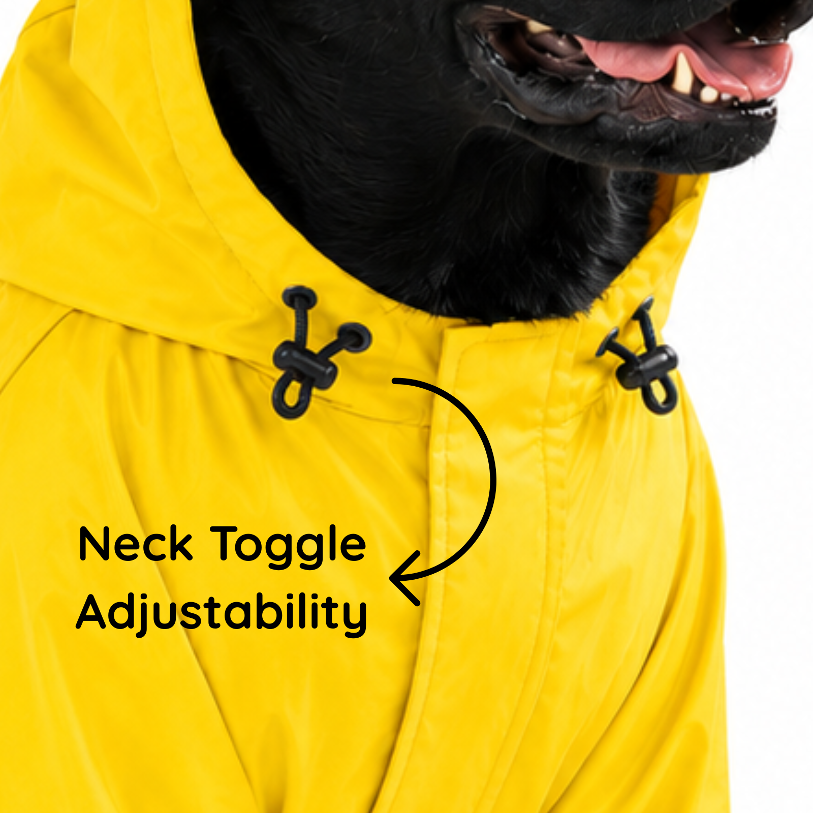 SFT Matt Yellow Dog Raincoat
