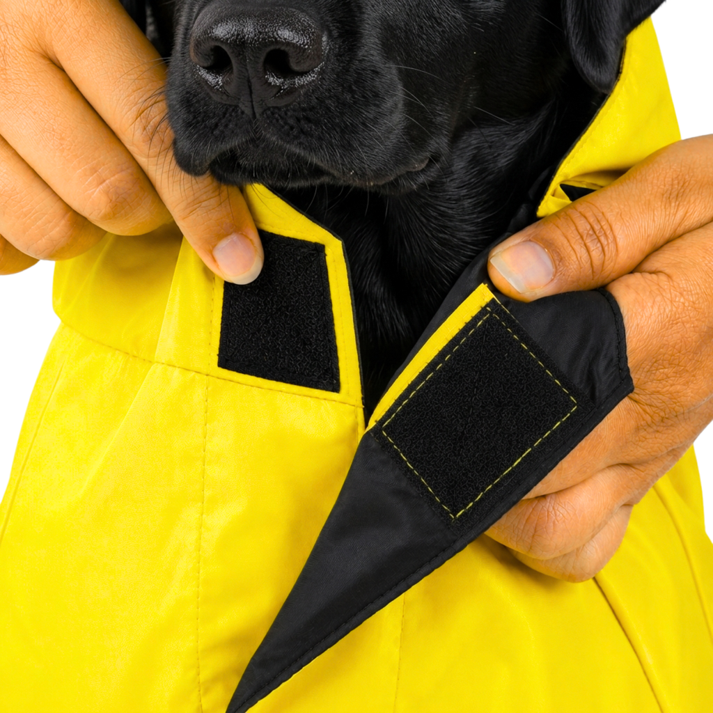 SFT Matt Yellow Dog Raincoat