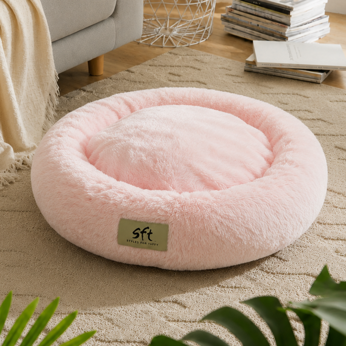 SFT CloudNest Donut Bed - peach