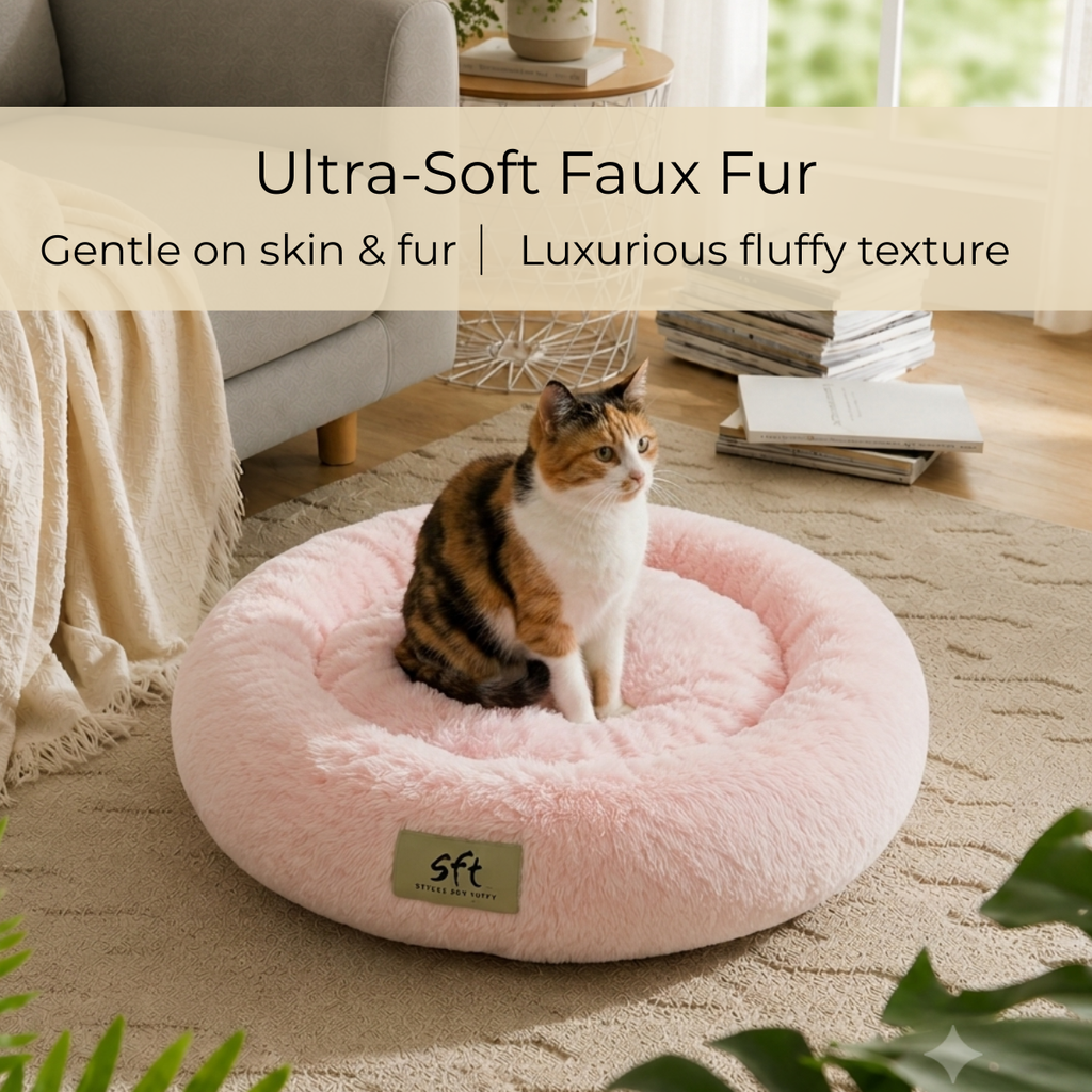SFT CloudNest Donut Bed - peach
