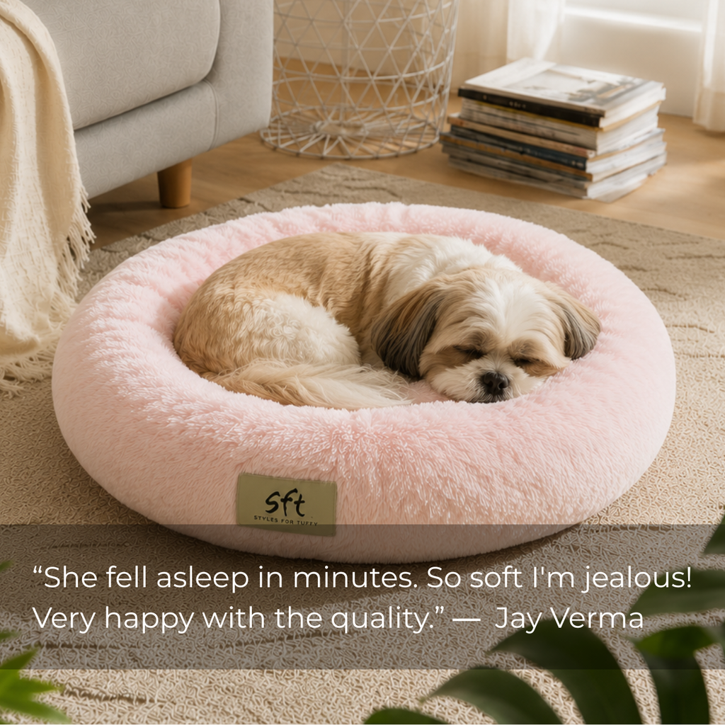 SFT CloudNest Donut Bed - peach