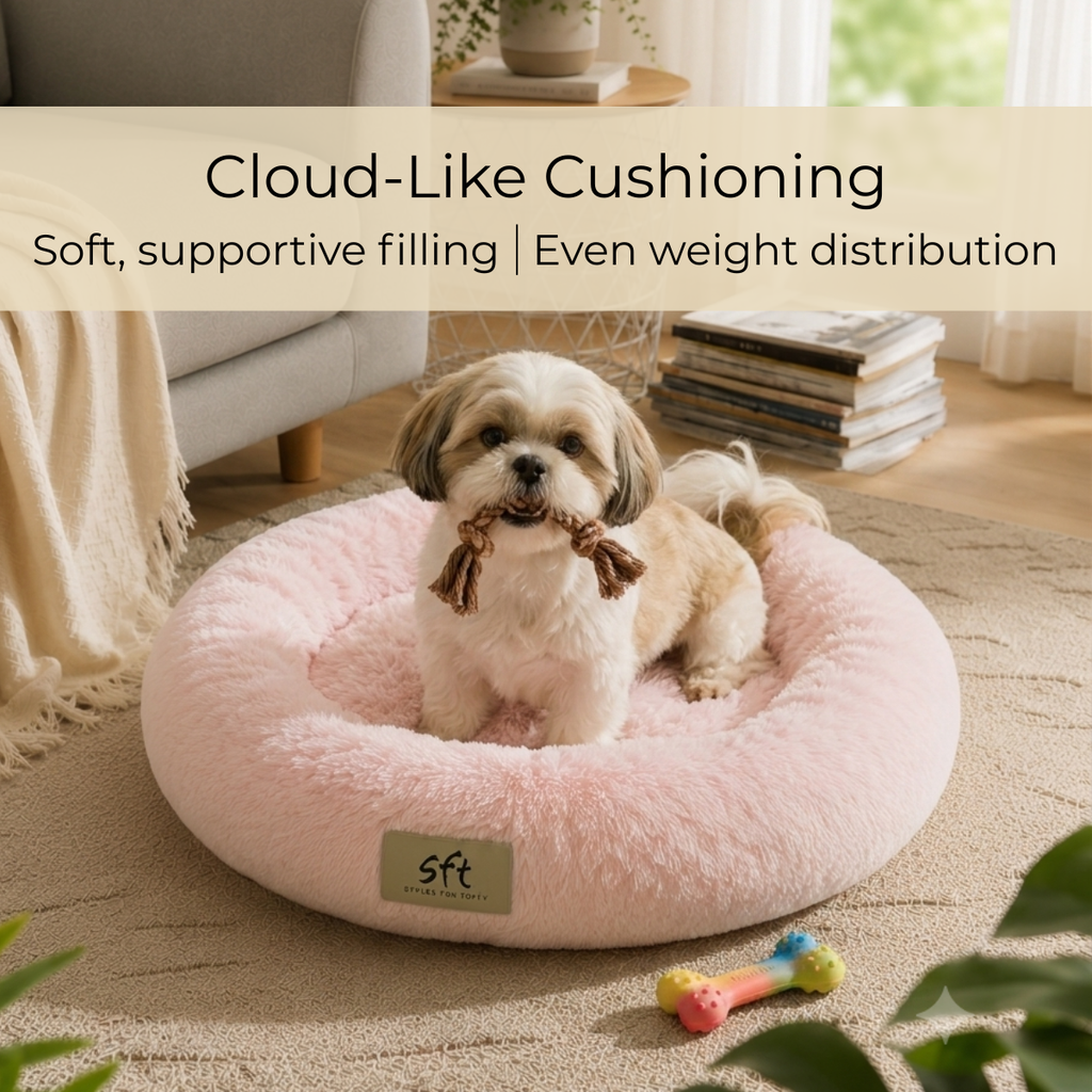 SFT CloudNest Donut Bed - peach