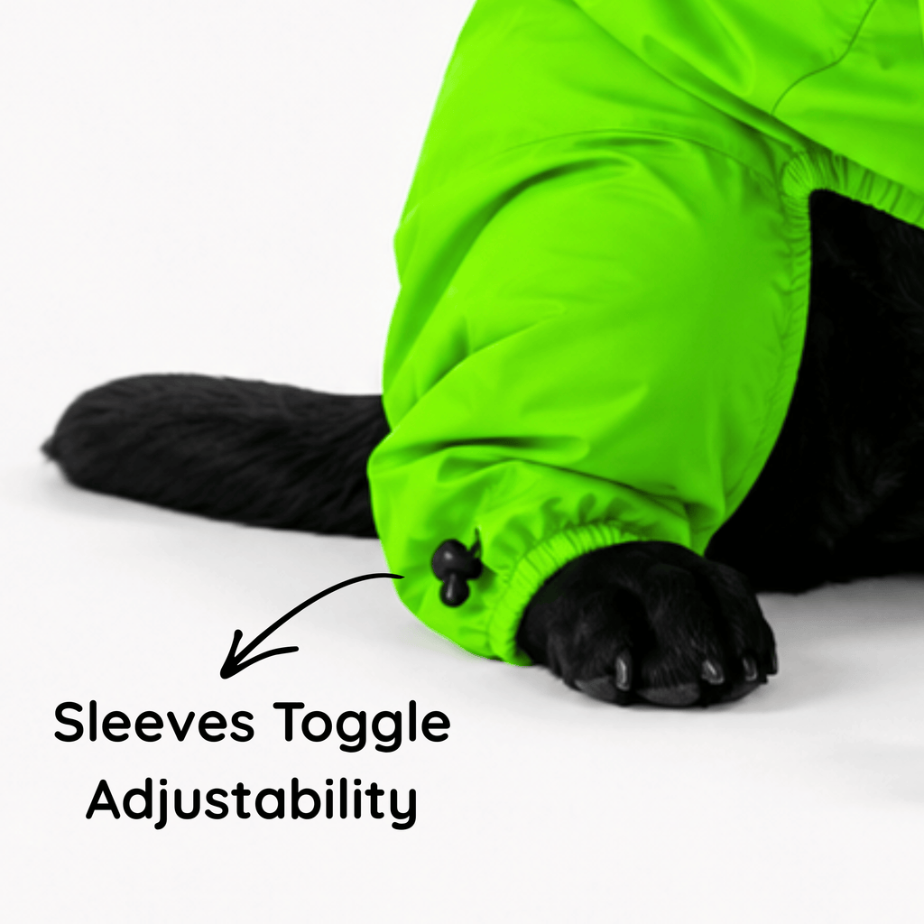 SFT Matt Neon Dog Raincoat