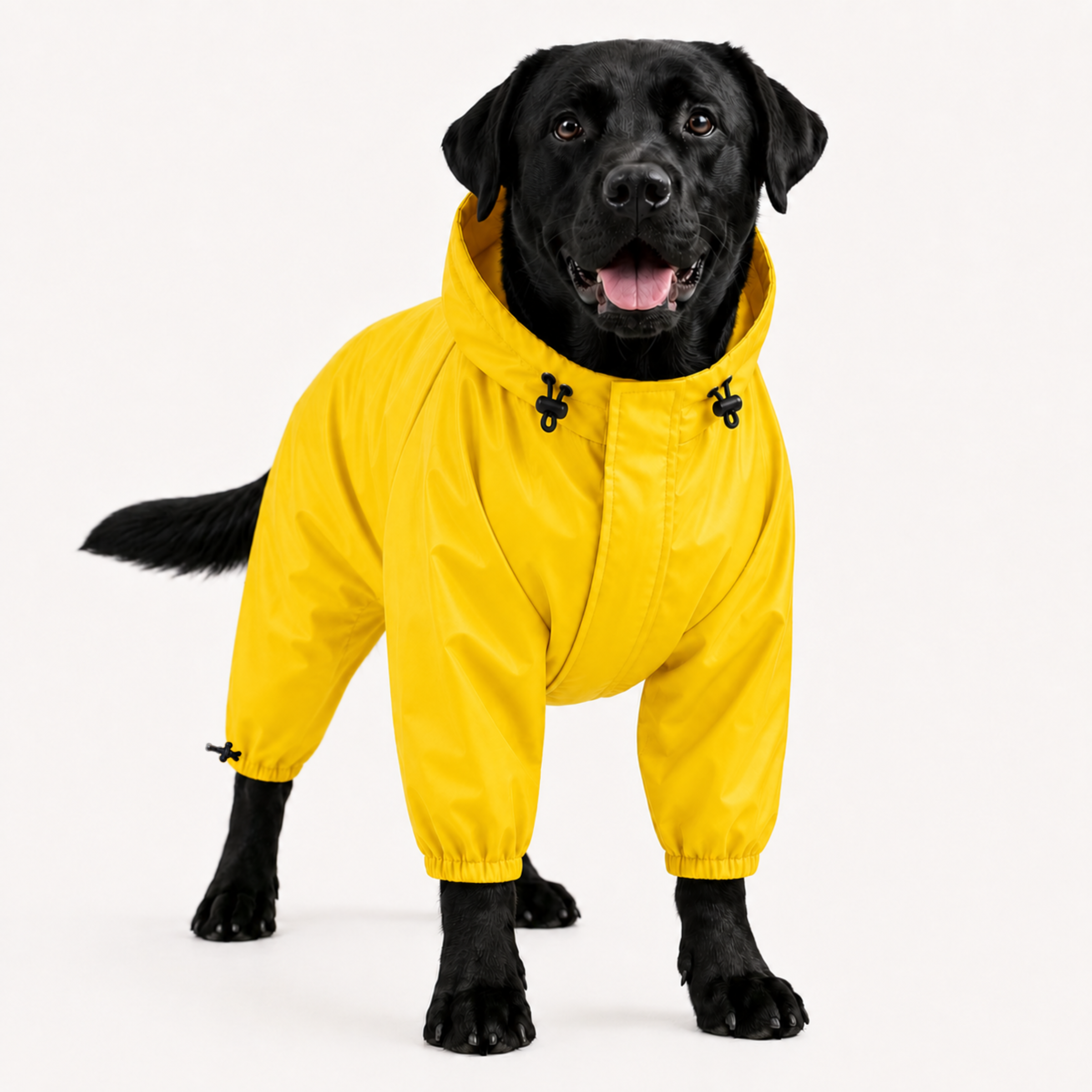 SFT Matt Yellow Dog Raincoat