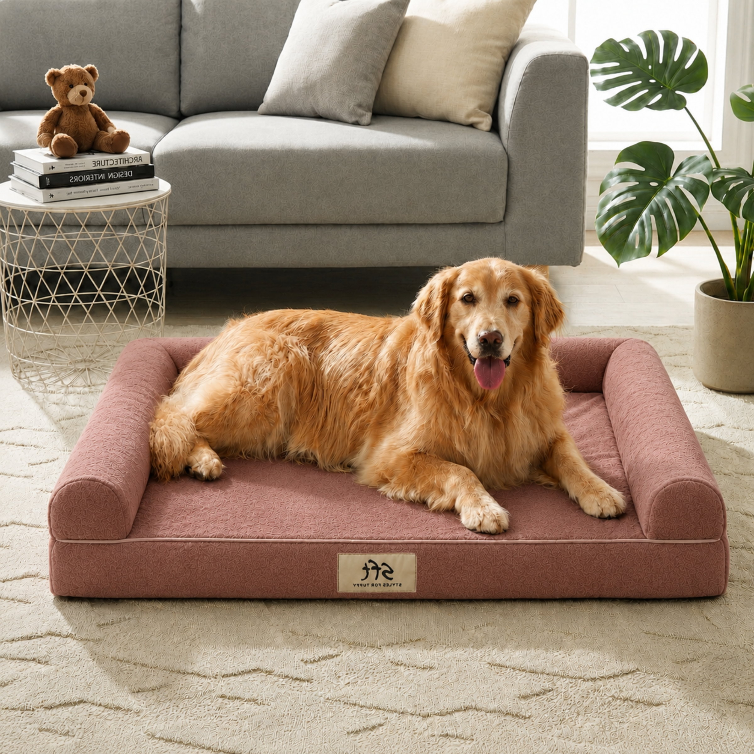 SFT C-Arc Orthopedic Sofa Bed - Rose Gold
