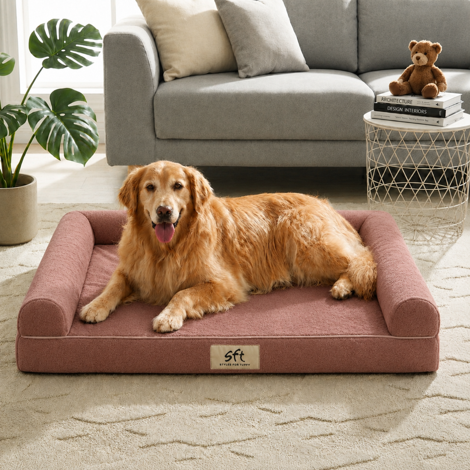 SFT C-Arc Orthopedic Sofa Bed - Rose Gold